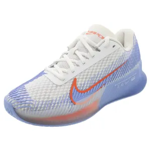 Women`s Air Zoom Vapor 11 Tennis Shoes White and Hyper Royal