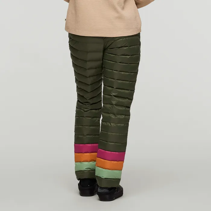 Women's Fuego Down Pant - Fatigue Stripes