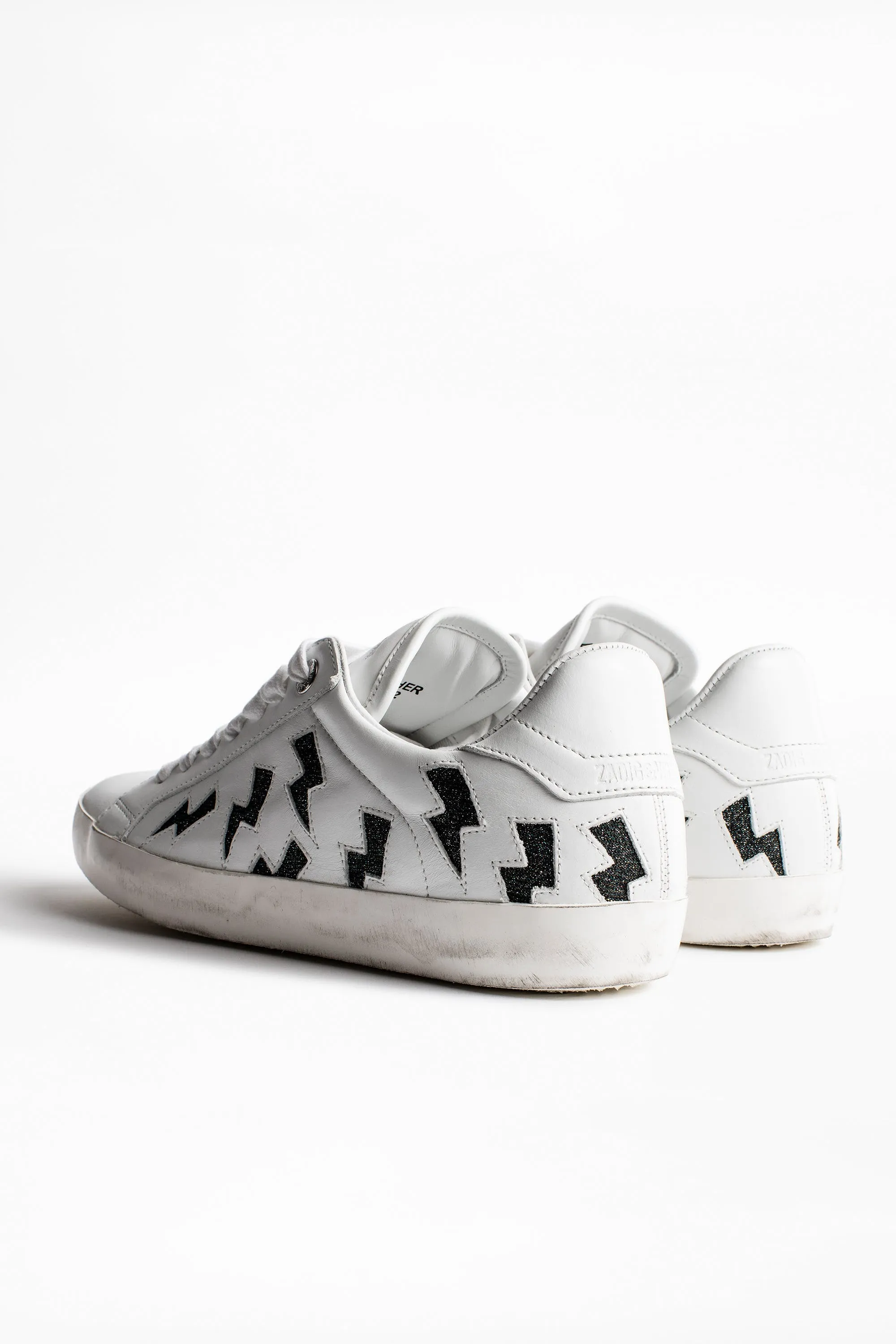 Zadig & Voltaire - Zadig Flash Lurex Sneakers in Blanc