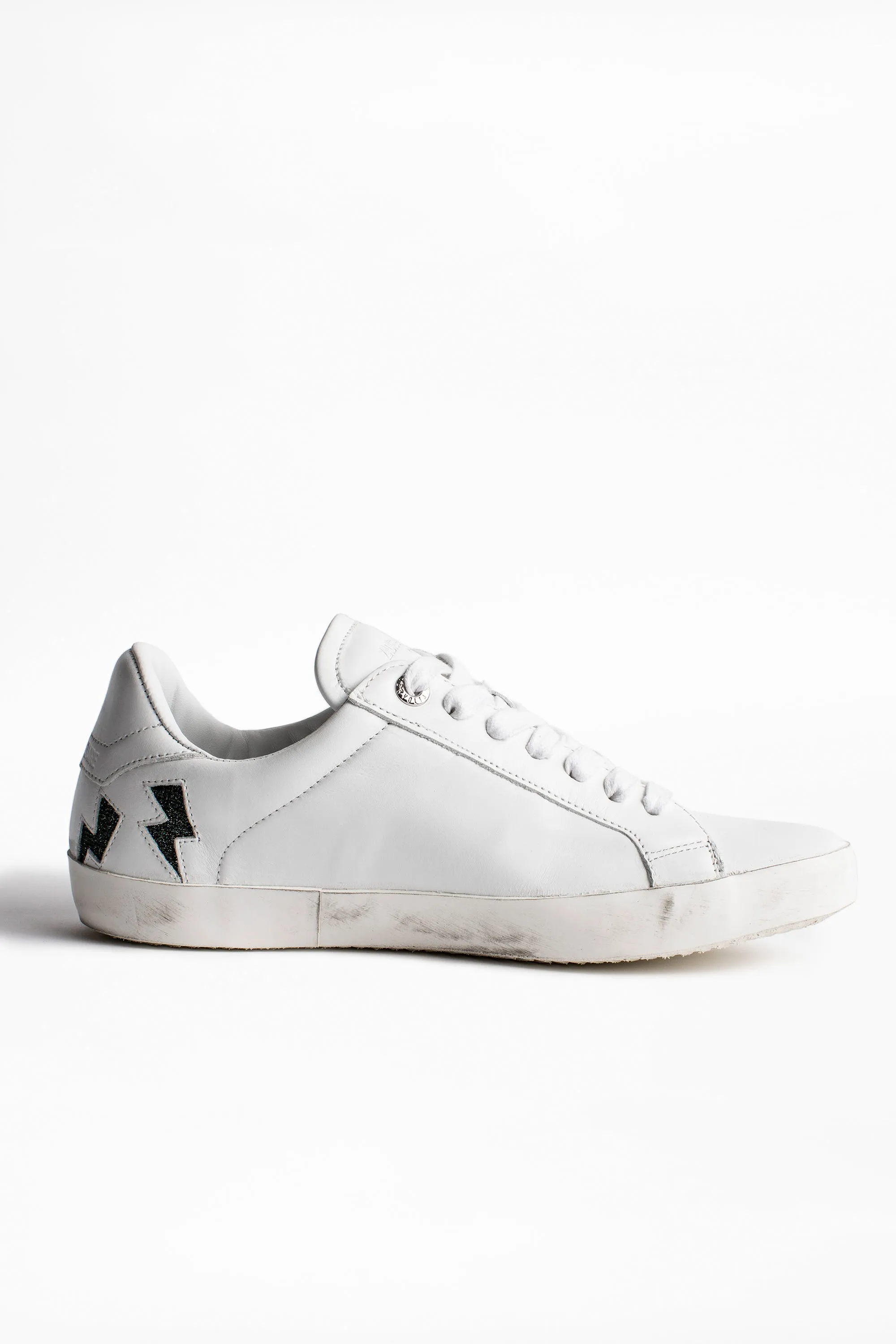 Zadig & Voltaire - Zadig Flash Lurex Sneakers in Blanc